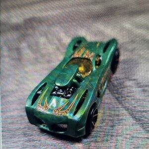 Green and Gold Toy Car
